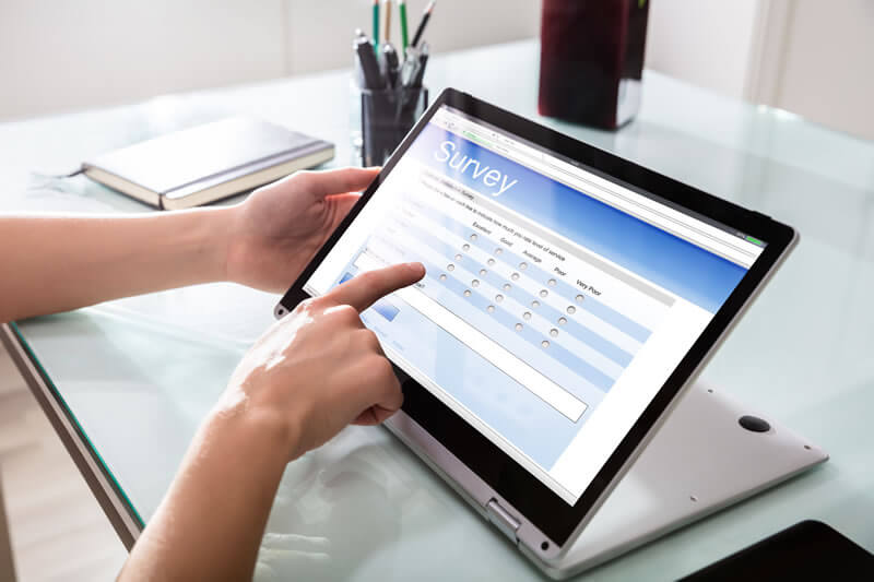 online survery or questionnaire