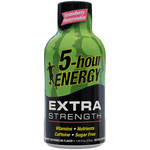 Strawberry Watermelon flavored Extra Strength 5-hour ENERGY® Shot