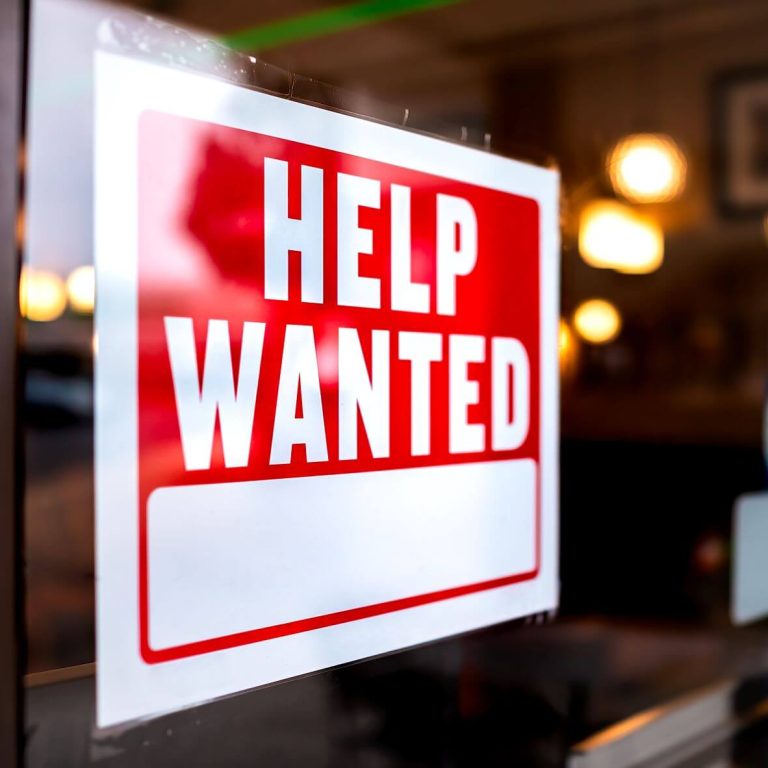 Help Wanted sign