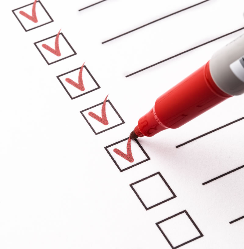 Checklist Start your checklist