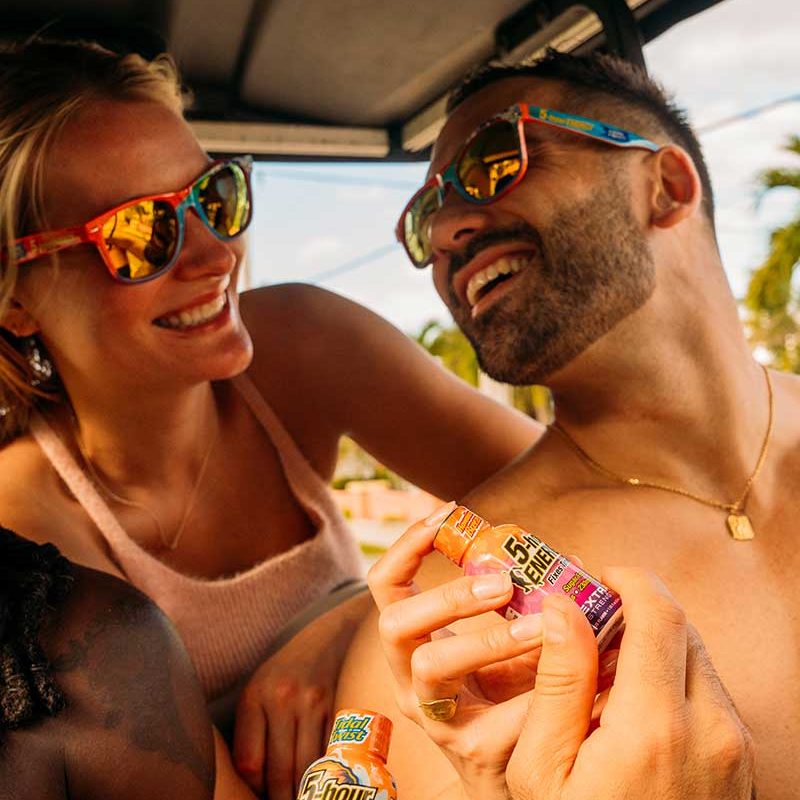 Enjoy these 5-hour ENERGY tropical flavors with everyone