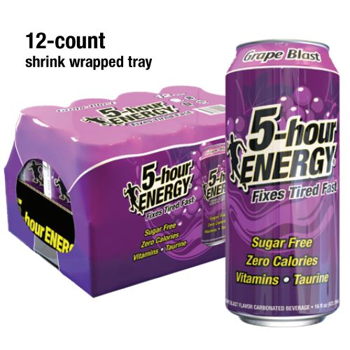 Grape Blast flavor Extra Strength 5-hour ENERGY Drink 12-count