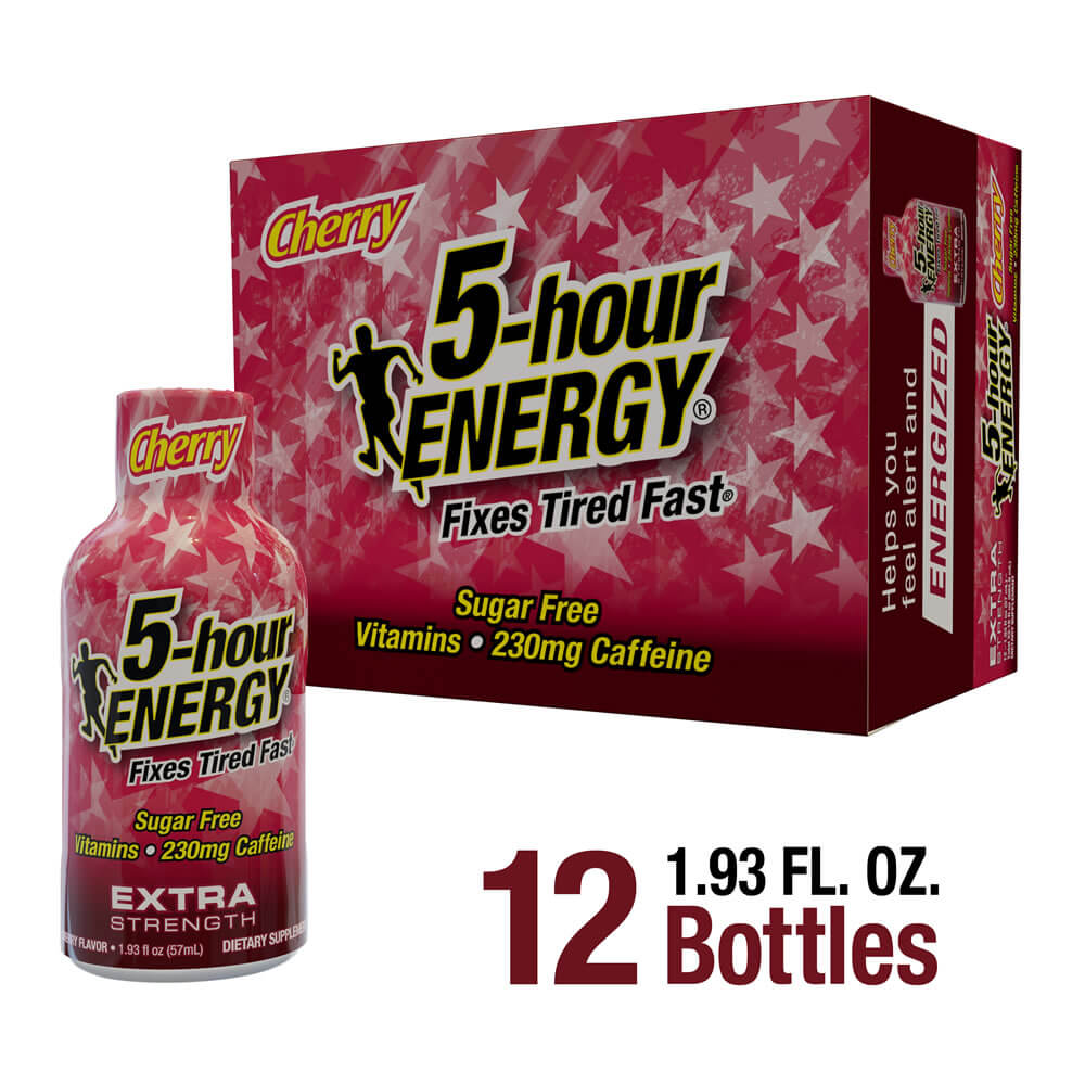 Cherry flavor Extra Strength 5-hour ENERGY® shot 12-pack