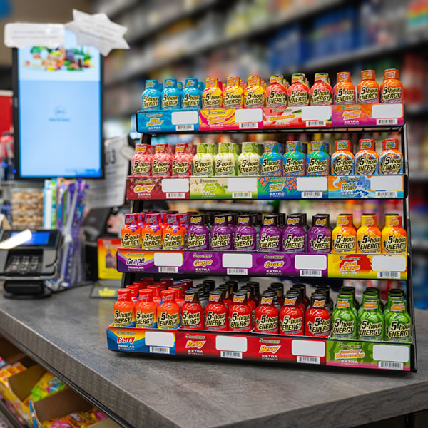 2024 5-hour ENERGY Shot 16-box rack at Checkout