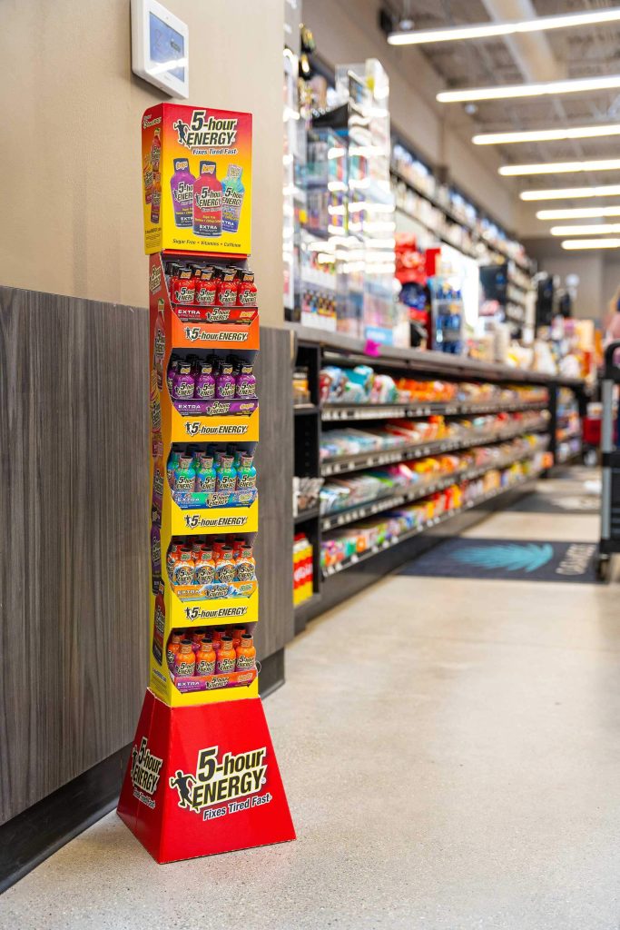 C-Store-Shoot-43 (1) 5-hour ENERGY® Display strategically placed with best-selling flavors along with new flavors